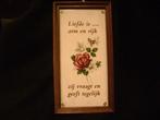 kadertje met spreuk, Antiek en Kunst, Ophalen of Verzenden