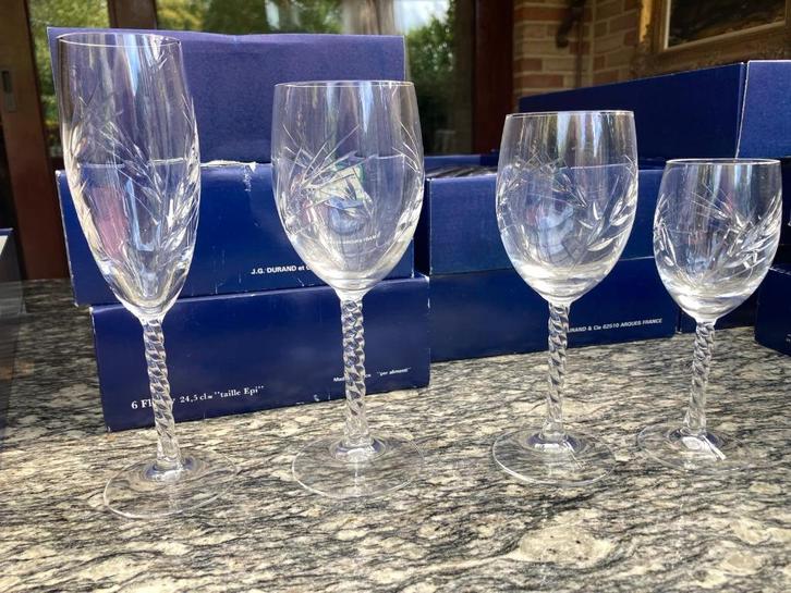 kristallen glazen kristal glaservies meer dan compleet 54 st, Antiek en Kunst, Antiek | Glaswerk en Kristal, Ophalen
