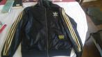Vintage veste Adidas chile 62 black gold taille L, Kleding | Heren, Ophalen of Verzenden, Zo goed als nieuw