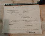 Duits document WO2, Verzamelen, Militaria | Tweede Wereldoorlog, Ophalen of Verzenden