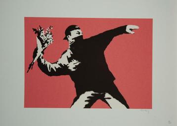 Banksy - Flower Thrower beschikbaar voor biedingen