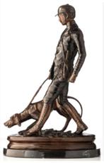 bronze le chasseur signe charles valton, Antiek en Kunst, Ophalen of Verzenden, Brons