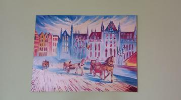 Olieverfschilderij "Brugge"