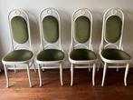 Thonet "Lange Jan" vintage stoelen, nr. 207R 4 stuks, Ophalen, Hout, Wit, Vintage