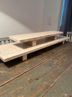 VINTAGE TRAVERTIJN TRAVERTIN ETAGÈRE ONDERZET 2 STUKS, Ophalen