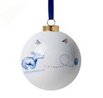 Heinen delfts blauw teckel Nhaan kerstboomversieringen, Ophalen, Nieuw