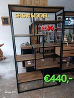 SHOWMODEL boekenkast mangohout, Ophalen, Met plank(en), 100 tot 150 cm, 200 cm of meer