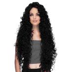 Lace front pruik zeer lang zwart krullend haar model Delilah, Perruque ou Extension de cheveux, Envoi, Neuf