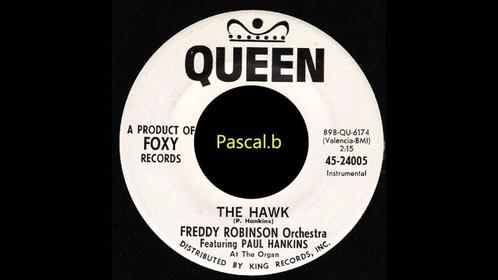 Freddy Robinson Orchestra ‎– The Hawk " Popcorn ' 7", Cd's en Dvd's, Vinyl Singles, Gebruikt, Single, R&B en Soul, 7 inch, Ophalen of Verzenden