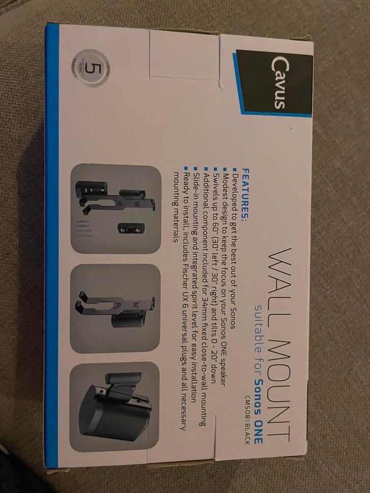 Cavus CMSOB - Muurbeugel (set van 2) luidspreker Sonos One, Audio, Tv en Foto, Luidsprekerboxen, Nieuw, Overige typen, Sonos, Ophalen