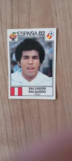 Panini WK Spanje 82 sticker Salvador Salguero.Zwarte rug, Ophalen of Verzenden, Zo goed als nieuw, Sport