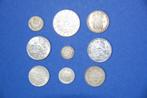 9 pièces anciennes en argent, Timbres & Monnaies, Argent, Série, Enlèvement ou Envoi, Argent