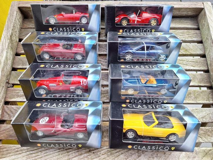 FERRARI COLLECTION 1/38, 8 PIECES, Verzamelen, Automerken, Motoren en Formule 1, Nieuw, Auto's, Ophalen