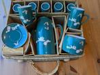 Thee of koffie servies porselein in mand 6 personen, Ophalen of Verzenden, Zo goed als nieuw, Overige stijlen, Porselein