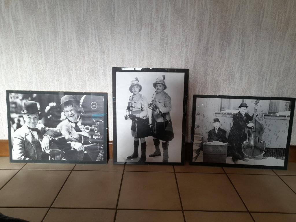 Laurel & Hardy (Dikke & Dunne) zwart-wit foto’s, Huis en Inrichting, Overige Huis en Inrichting, Ophalen