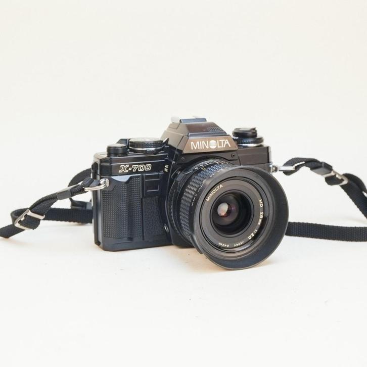 Minolta X700 /w 28mm f2.8 MD, Audio, Tv en Foto, Fotocamera's Analoog, Zo goed als nieuw, Spiegelreflex, Minolta, Ophalen of Verzenden