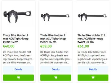 Thule fietsdrager Bike Holders verschillende soorten te koop