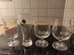 Set van 4 vintage bierglazen, Verzamelen, Glas en Drinkglazen, Ophalen, Gebruikt, Bierglas