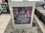 Paul Klee off-set print 100cm/70cm alu kader., Ophalen of Verzenden, Zo goed als nieuw