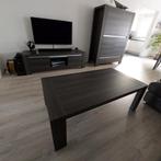 Complete eetkamer in grijze fineer, Huis en Inrichting, Ophalen, Gebruikt, Modern, 4 tot 6 stoelen