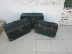 Set van 3 valiezen, Zacht kunststof, Gebruikt, Uitschuifbare handgreep, 45 tot 55 cm