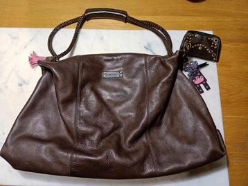 Grand sac en cuir | Essentiel Antwerp, Enlèvement ou Envoi, Comme neuf, Brun, Sac à main
