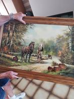 kader met paarden, Ophalen
