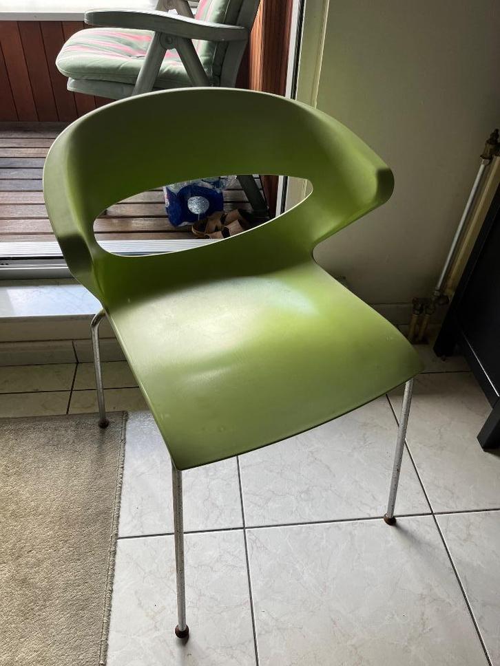 Designstoel Kicca by Kastel, Huis en Inrichting, Stoelen, Gebruikt, Drie, Kunststof, Overige kleuren, Ophalen