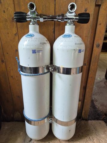 Bouteilles plongée Bi 2x7litres 300bars (mars.2026) beschikbaar voor biedingen
