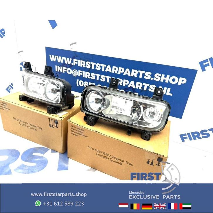 W973 MERCEDES ATEGO 973 KOPLAMPEN SET A9738202661 A973820276, Auto-onderdelen, Vrachtwagen-onderdelen, Mercedes-Benz, Verlichting