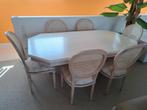 Tafel met 6 stoelen, Huis en Inrichting, Tafels | Eettafels, Ophalen, Gebruikt