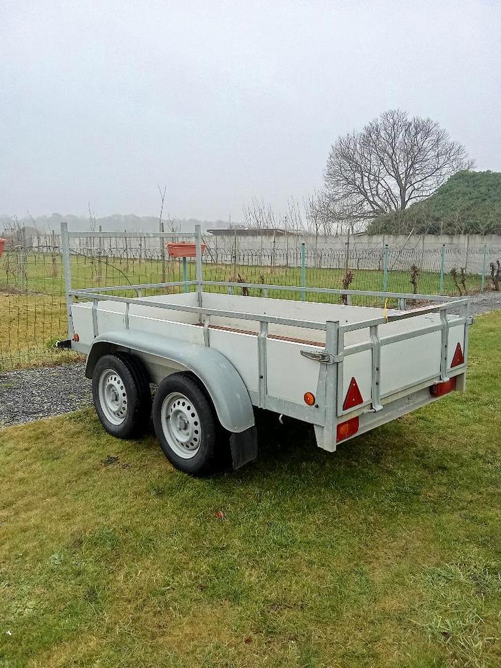 Remorque à double essieu en aluminium de 750 kg., Autos : Divers, Remorques, Enlèvement