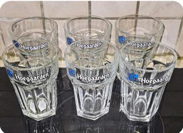 6 HOEGAARDEN BIERGLAZEN  beschikbaar voor biedingen