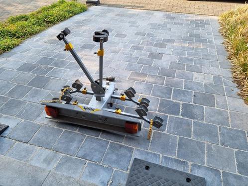 Kantelbare fietsendrager voor 2 fietsen., Auto diversen, Fietsendragers, Gebruikt, Trekhaakdrager, 2 fietsen, Ophalen