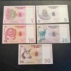 Congo - SET - 1/5/10/20/50 cents 1997 - UNC - 381(1), Postzegels en Munten, Bankbiljetten | Afrika, Verzenden, Overige landen