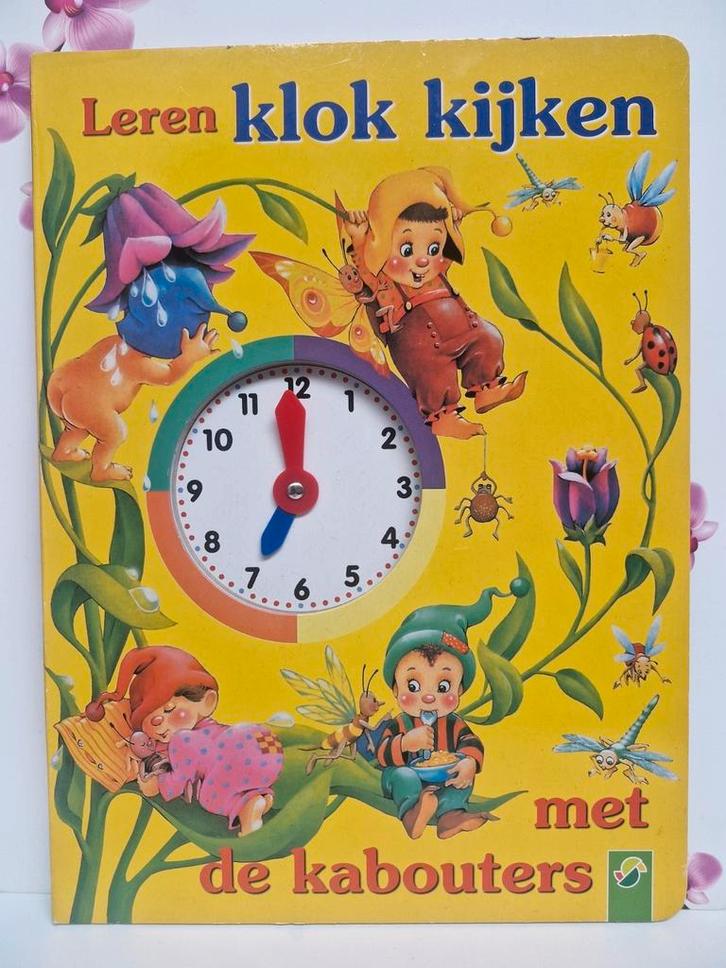 ⏰️ Boek: Leren klok kijken met de kabouters, Boeken, Kinderboeken | Jeugd | onder 10 jaar, Zo goed als nieuw, Ophalen of Verzenden