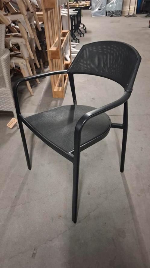 10 horeca alu trendy terrasstoelen outdoor met textileen!, Tuin en Terras, Tuinstoelen, Gebruikt, Textileen, Ophalen of Verzenden