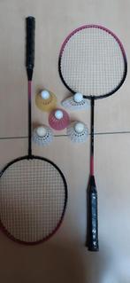 Raquette badminton + 5 volants., Sport en Fitness, Badminton, Ophalen of Verzenden, Zo goed als nieuw, Racket(s)