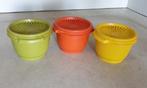 Tupperware : potjes 0,5 l 3stuks, Ophalen of Verzenden, Zo goed als nieuw, Groen