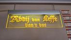 Bier lichtreclame Abdij van Leffe van 't vat, Verzamelen, Ophalen, Zo goed als nieuw, Reclamebord, Plaat of Schild, Leffe