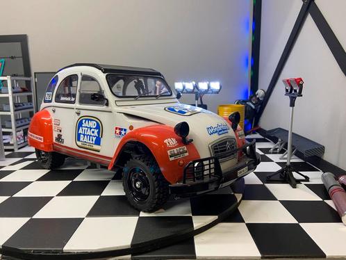 Tamiya 2cv rally MF-01x brushless, Hobby en Vrije tijd, Modelbouw | Radiografisch | Auto's, Nieuw, Ophalen of Verzenden
