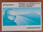 Livret d'instructions de la Honda CBR600RR, Envoi, Honda