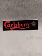 Enseigne en carton léger et velours Carlsberg, Collections, Marques & Objets publicitaires, Enlèvement ou Envoi, Utilisé, Panneau publicitaire