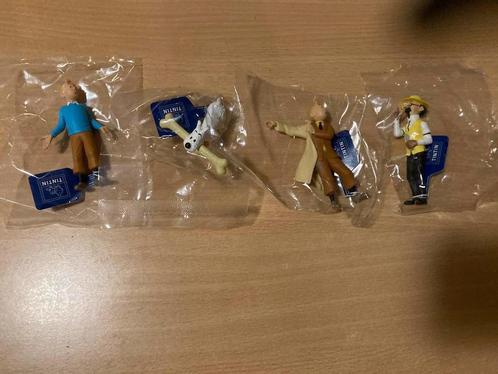 Lot 4 figurines:2Tintin+Milou+Tournesol neuves Moulinsart!, Collections, Statues & Figurines, Neuf