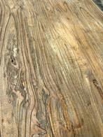 massief houten salontafel, Ophalen, Gebruikt, 100 tot 150 cm, Eikenhout