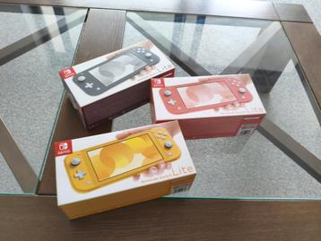 Nintendo Switch Lite - Nieuw in doos (Geel, Koraal, Grijs) beschikbaar voor biedingen