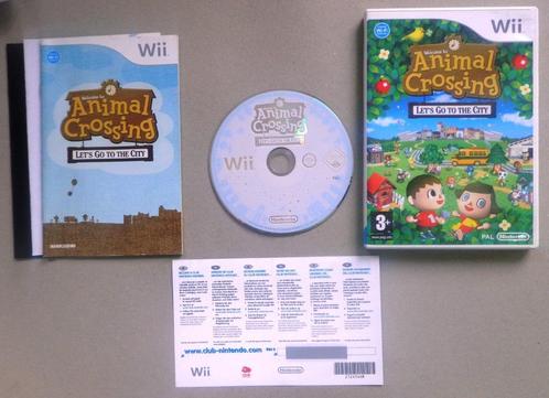 Animal Crossing Let's Go To The City + VIP kaart voor de Wii, Games en Spelcomputers, Games | Nintendo Wii, Zo goed als nieuw