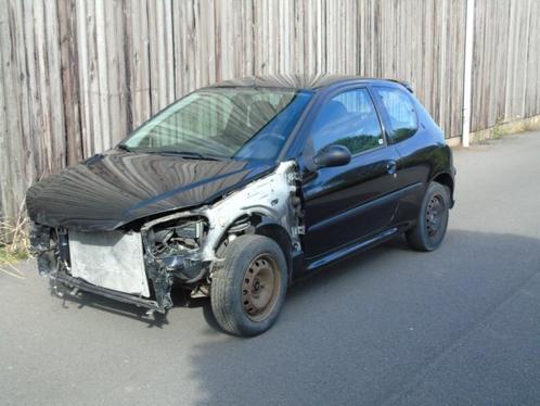Peugeot 206, 1.4 HDI met 72000 km, ongeval., Auto diversen, Ongevalwagen, Handgeschakeld, Diesel, Berline, Zwart, Ophalen