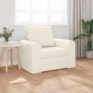 Slaapbank Crème 98 x 71 x 83 cm Fluweel beschikbaar voor biedingen