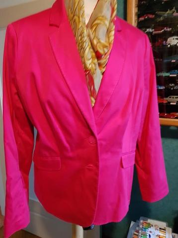 donker roze blazer large, Kleding | Dames, Jasjes, Kostuums en Pakken, Yessica, Maat 42/44 (L), Ophalen of Verzenden, Zo goed als nieuw